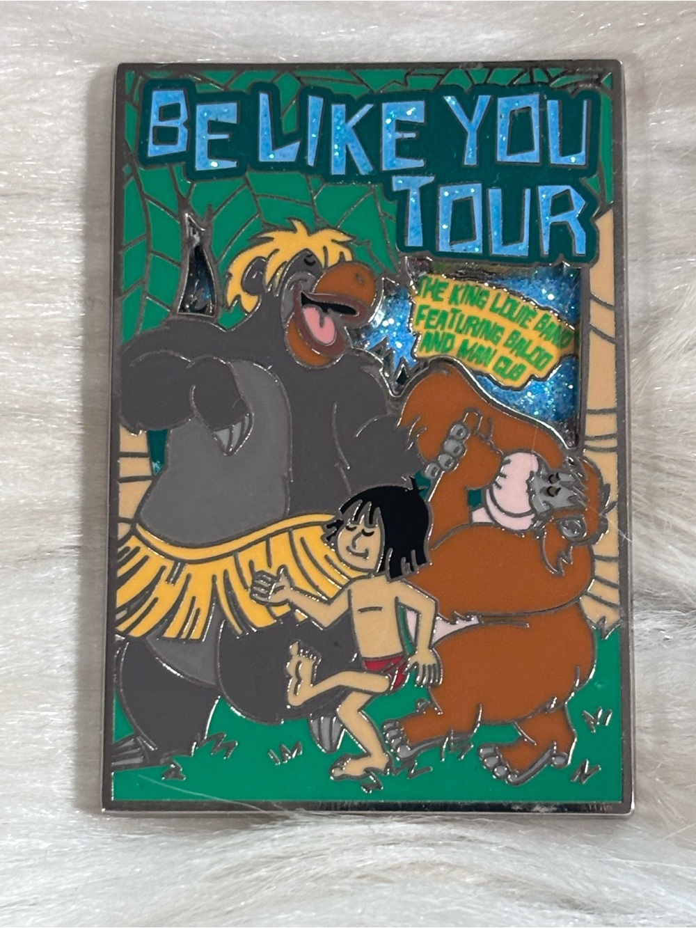 DISNEY IT'S SHOWTIME POSTERS PIN 2024 JUNGLE BOOK BE LIKE YOU TOUR BALOO LOUIE